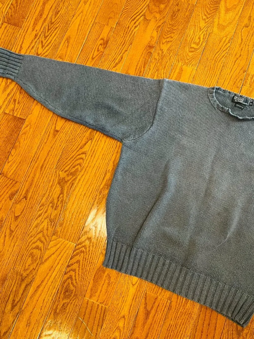 Vintage 90's Polo Ralph Lauren Men’s Cable Knit Fisherman Sweater Size XL Chunky
